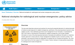 2007年来首次！世卫更新“应对辐射关键药物清单”说明了什么？